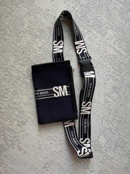 Steve Madden Logo Lanyard Pouch Wallet