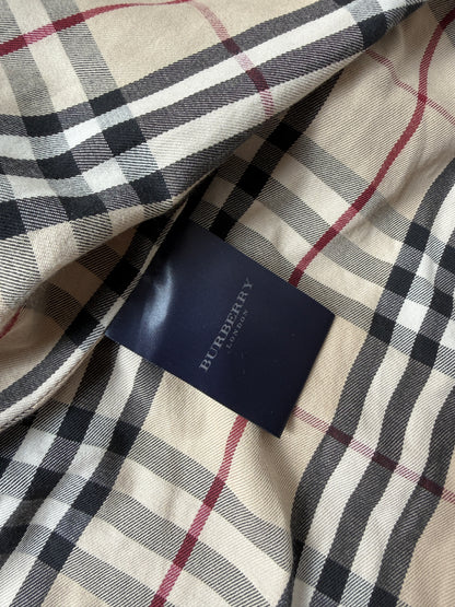 Burberry Vintage Classic Trench Coat – Nova Check Lining (Made in England)-(Women’s M)