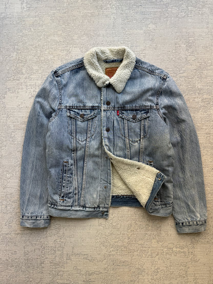 Levi’s Sherpa Trucker Denim Jacket – Light Wash (M)