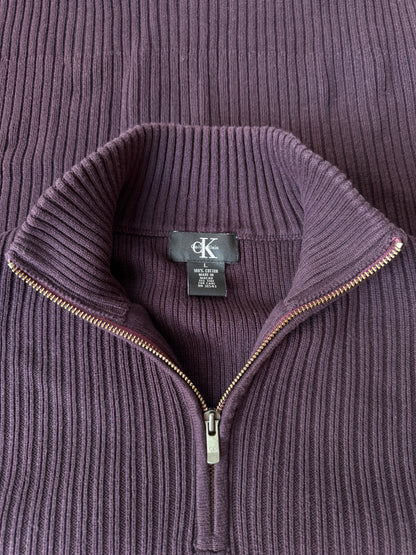 Calvin Klain Full-Zip Sweater (L)