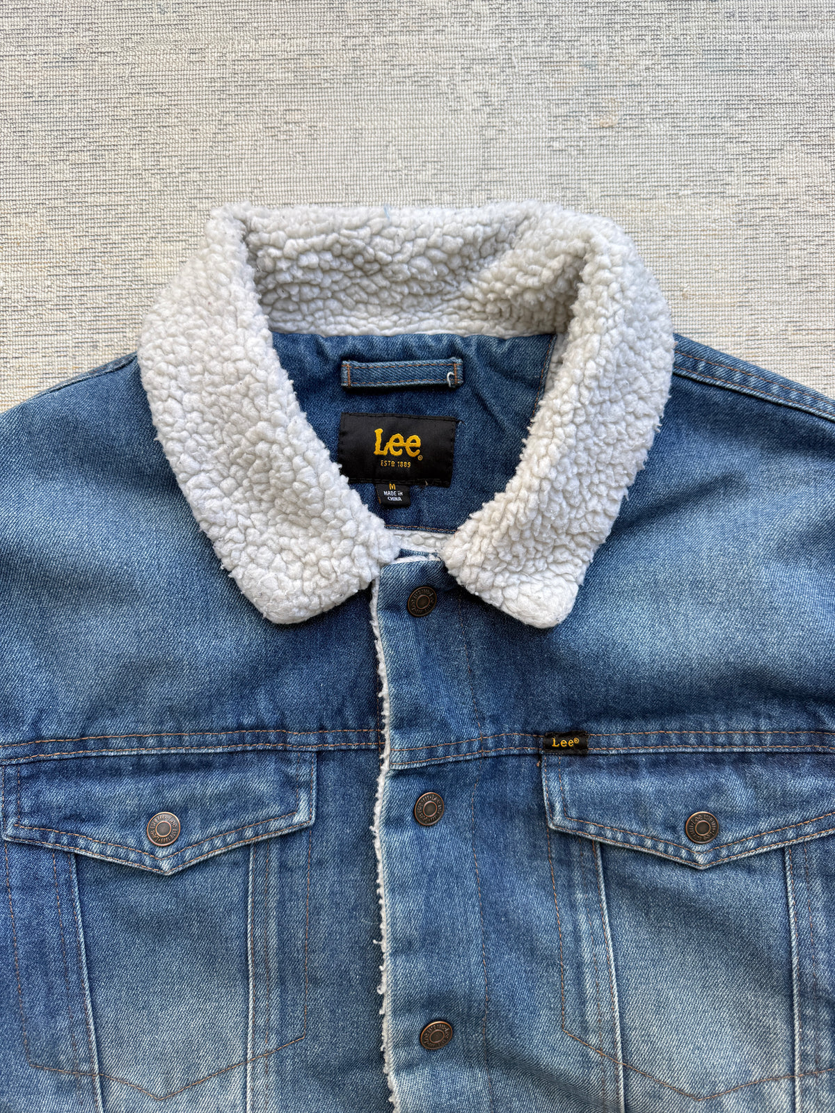 Lee Sherpa Rider Denim Jacket (M)