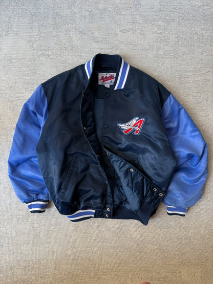 Vintage Anaheim Angels Satin Varsity Jacket – Authentic Diamond Collection (M)