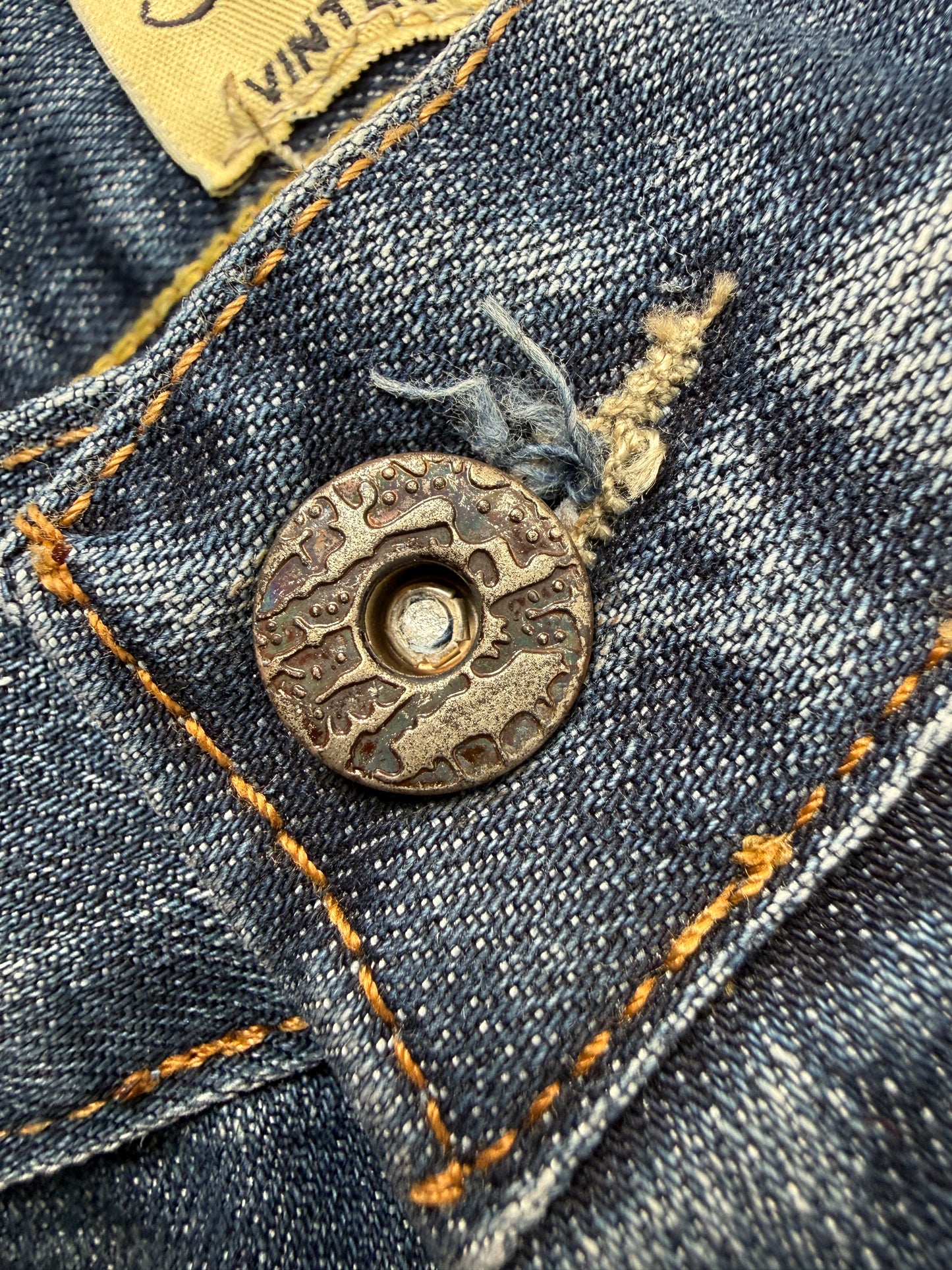 Ed Hardy Vintage Skull Embroidered Denim Jeans (W32)