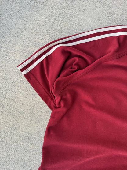 Adidas Vintage Burdungy Polo Tee (L)