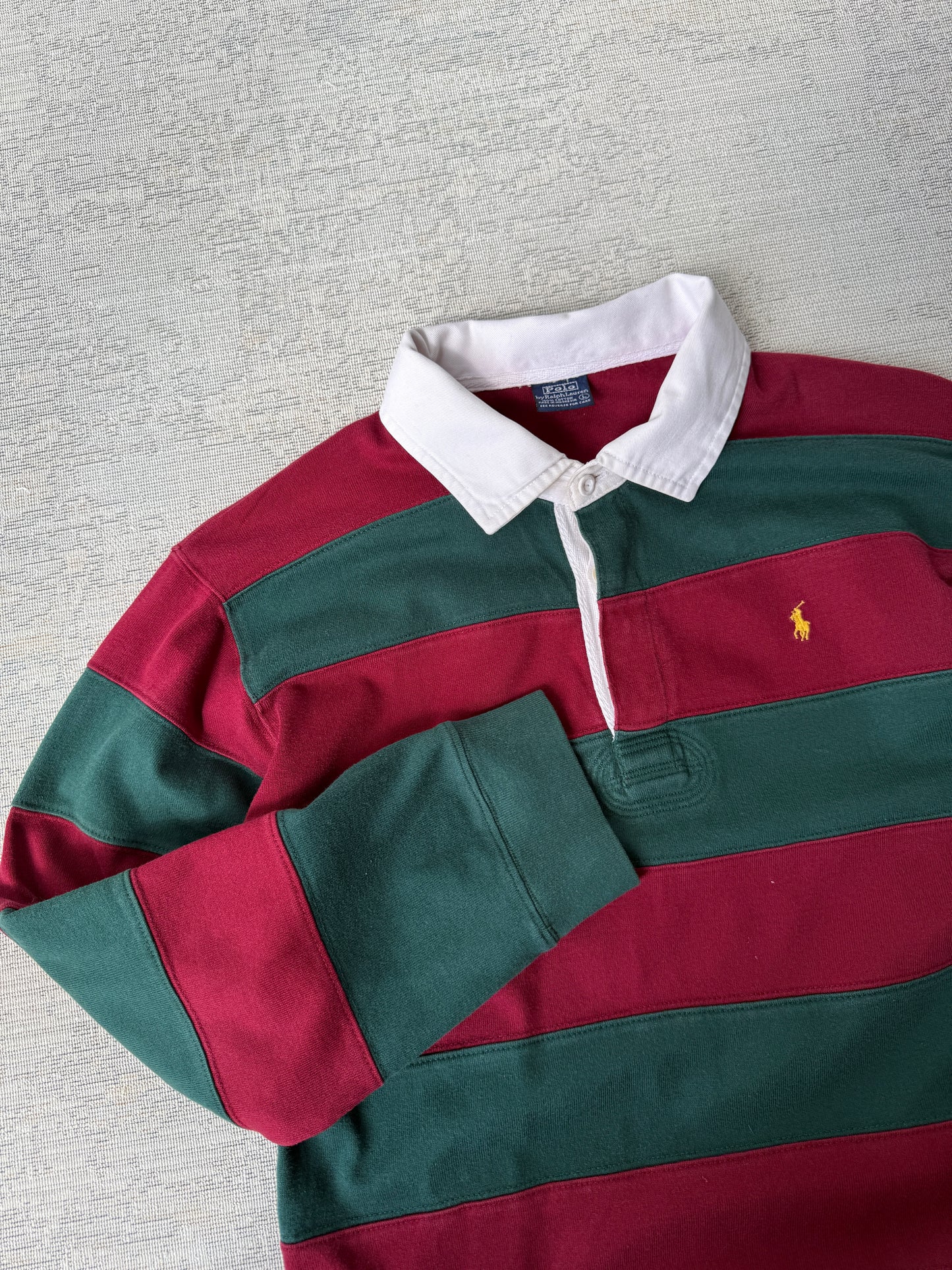Ralph Lauren Striped Longsleeve Polo (M)