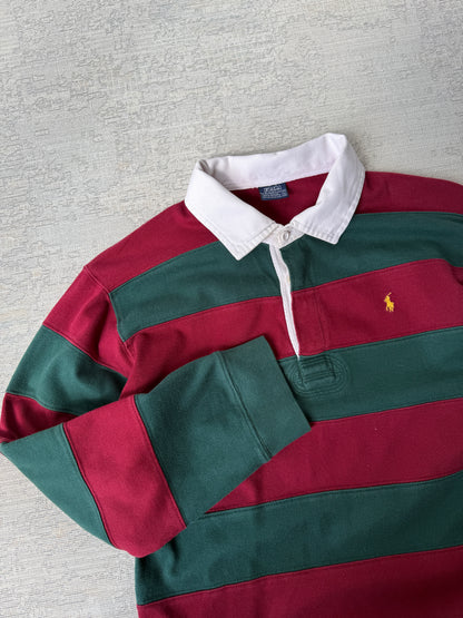Ralph Lauren Striped Longsleeve Polo (M)