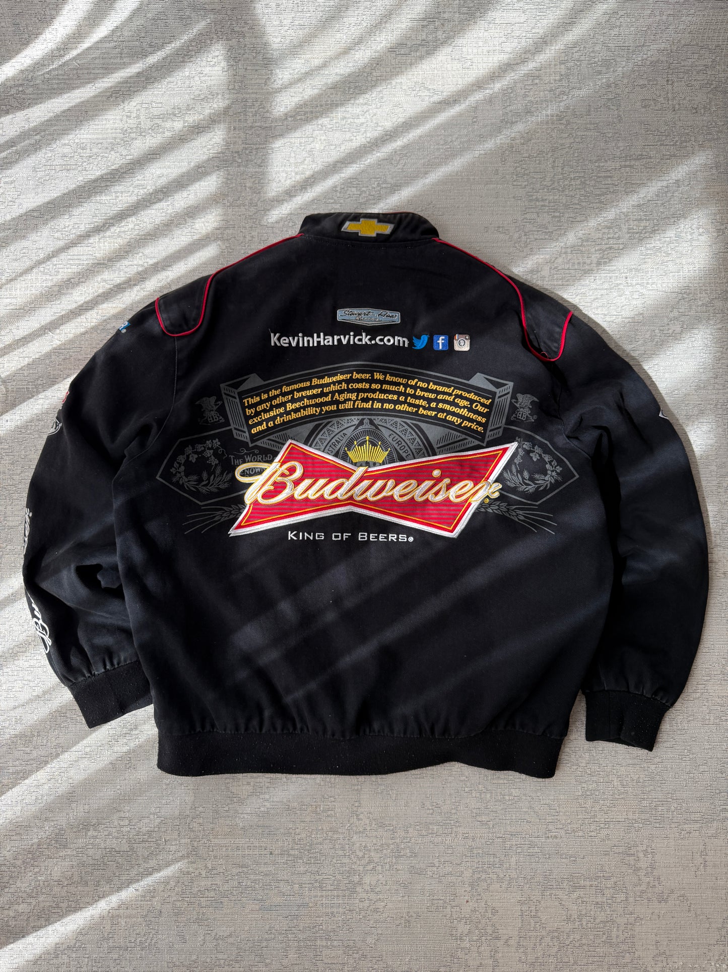 Vintage NASCAR Budweiser Racing Jacket – Kevin Harvick Edition (XL)