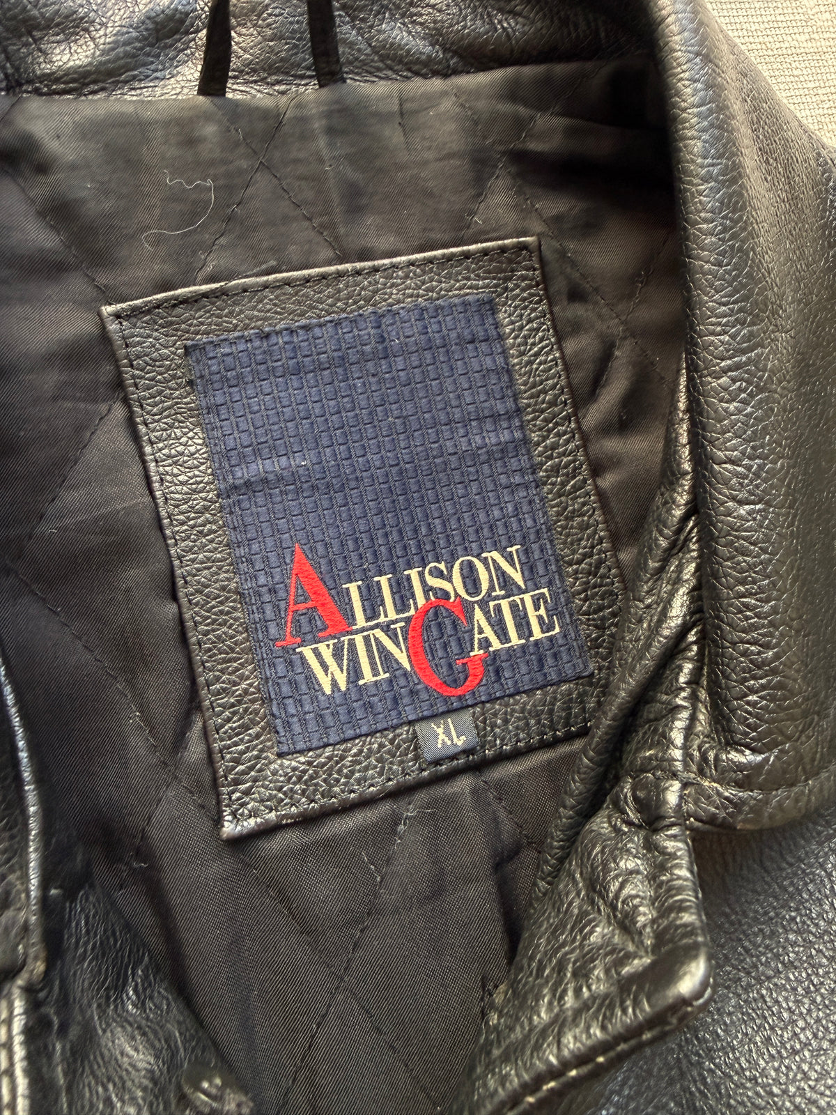 Vintage 90s Allison Wingate Genuine Leather Jacket (XL)