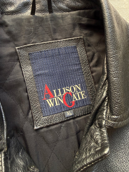 Vintage 90s Allison Wingate Genuine Leather Jacket (XL)