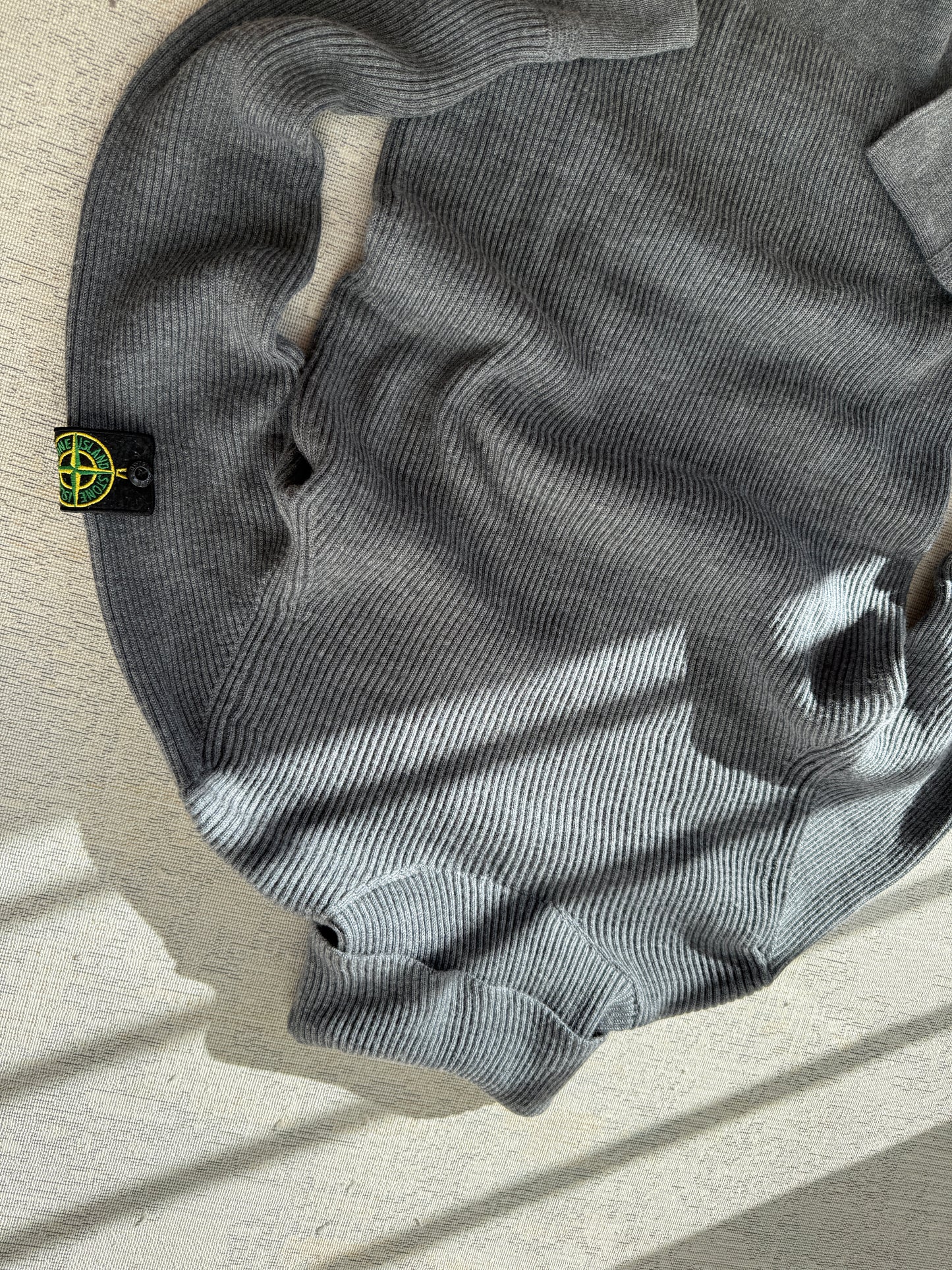 Stone Island Wool Ribbed Turtleneck Knit (M)
