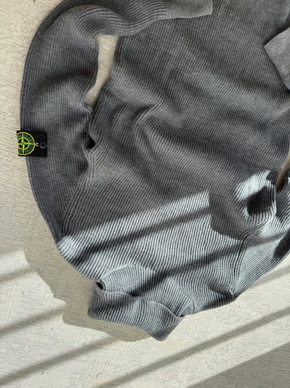 Stone Island Wool Ribbed Turtleneck Knit (M)