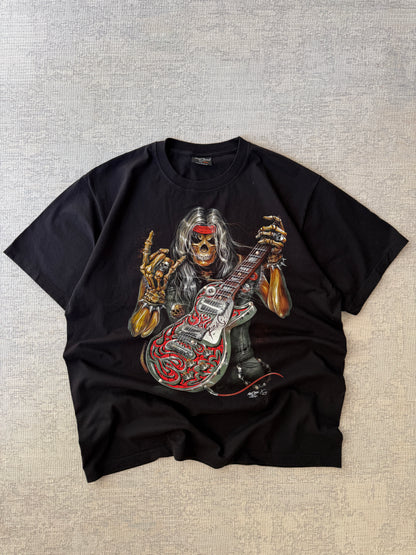 Skull Rock Guitar Metal Tee (XXL)