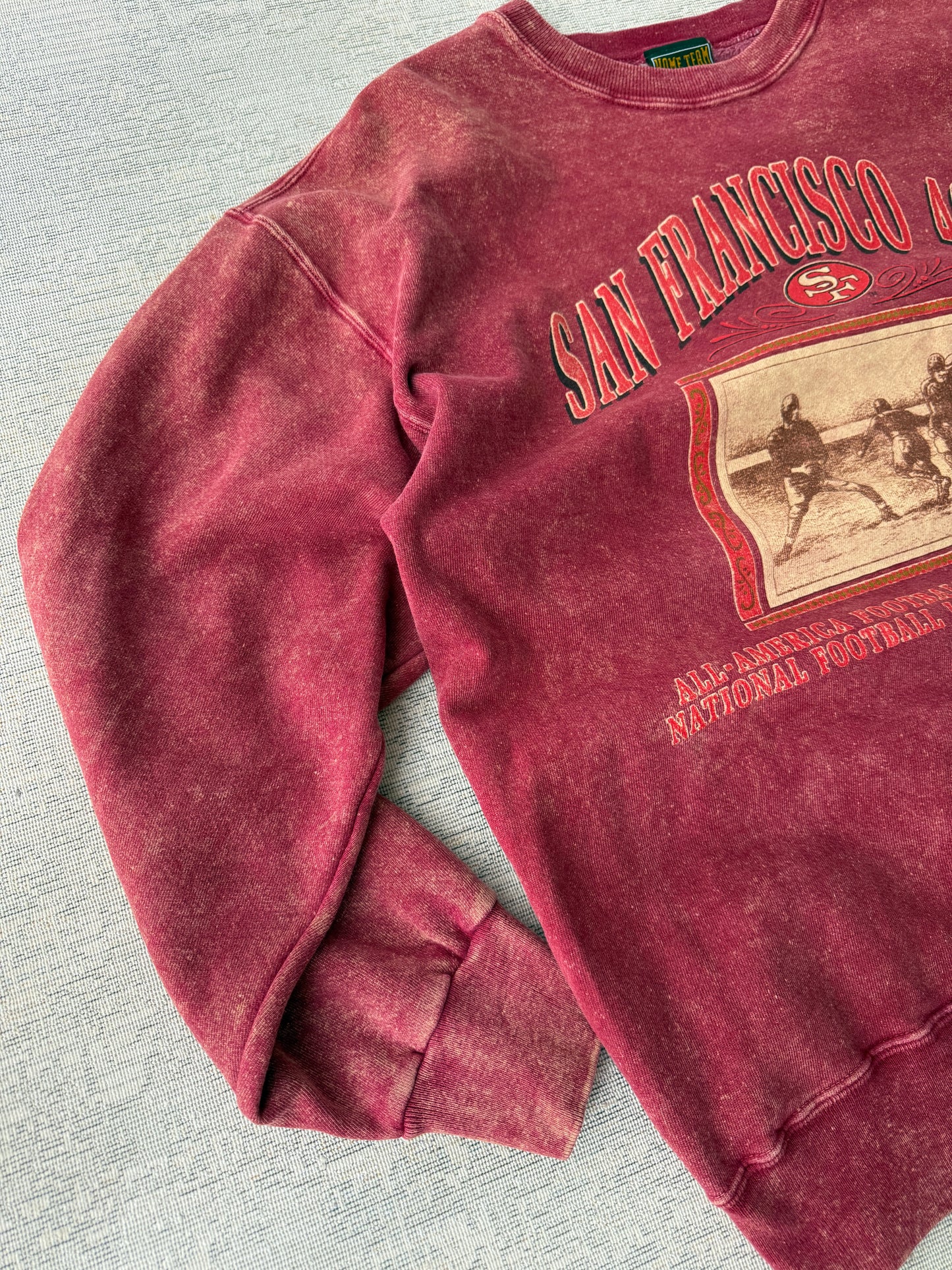 Vintage San Francisco 49ers Washed Crewneck Sweatshirt (L)