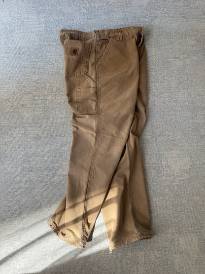 Carhartt B111 Washed Duck Flannel-Lined Work Pant  (W36 L32)