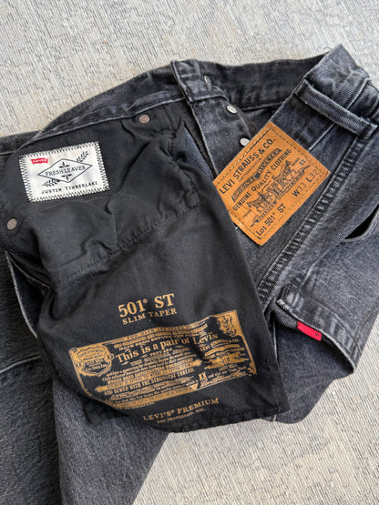 Levi’s x Justin Timberlake “Fresh Leaves” 501 ST Slim Taper Jeans (W33 L32)