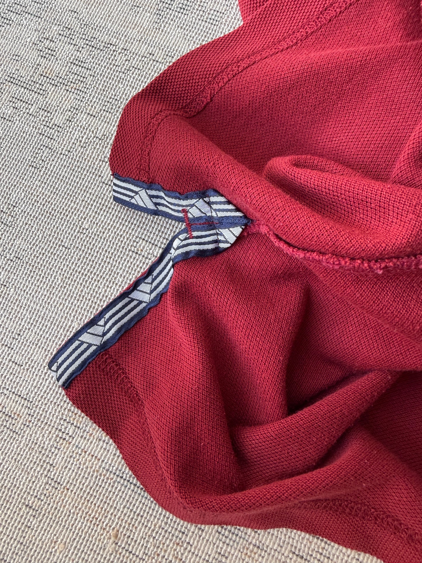Adidas Vintage Burdungy Polo Tee (L)
