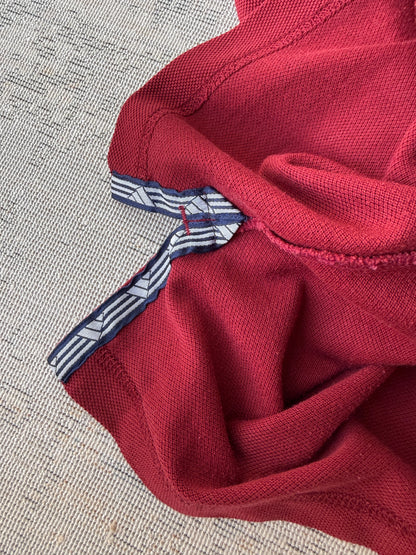 Adidas Vintage Burdungy Polo Tee (L)