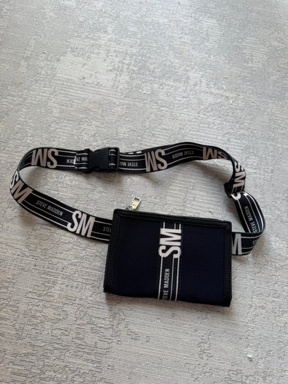 Steve Madden Logo Lanyard Pouch Wallet