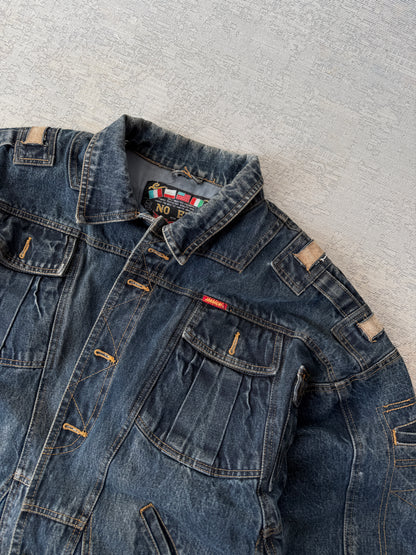Vintage Jordache Denim Utility Jacket (L)