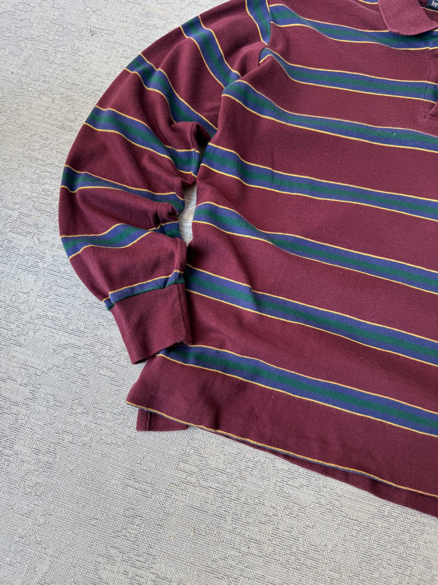 Ralph Lauren Stripe Longsleeve Polo (M)