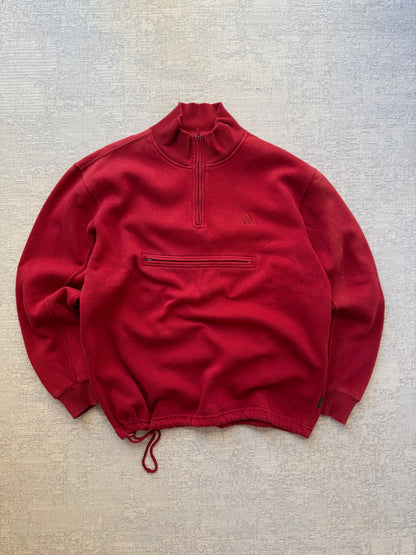 Adidas Vintage 1/4 Zip Fleece Sweater (M)