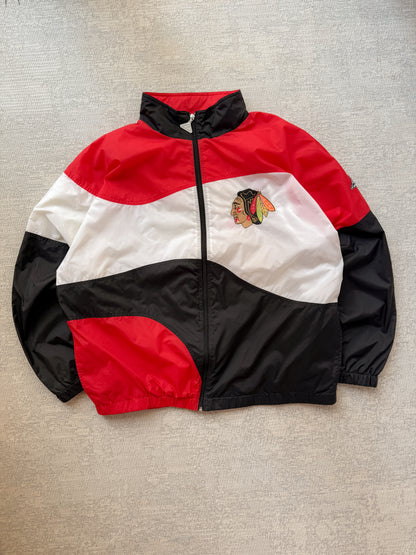 Vintage Chicago Blackhawks NHL Apex One Colorblock Jacket (XL)