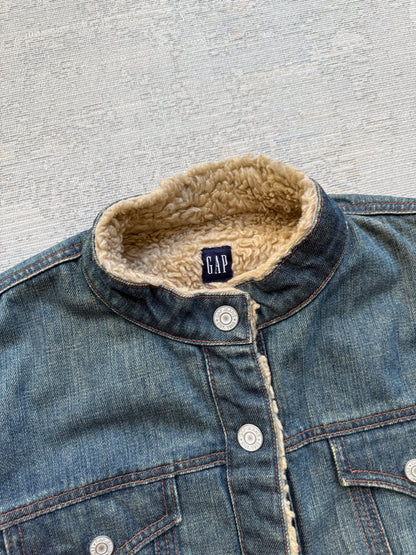 GAP Sherpa-Lined Denim Jacket (M)