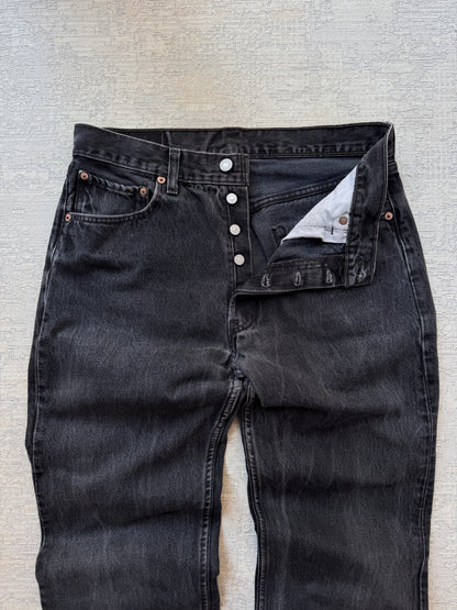 Levi’s 501 Black Fadded Jeans (W33 L32)