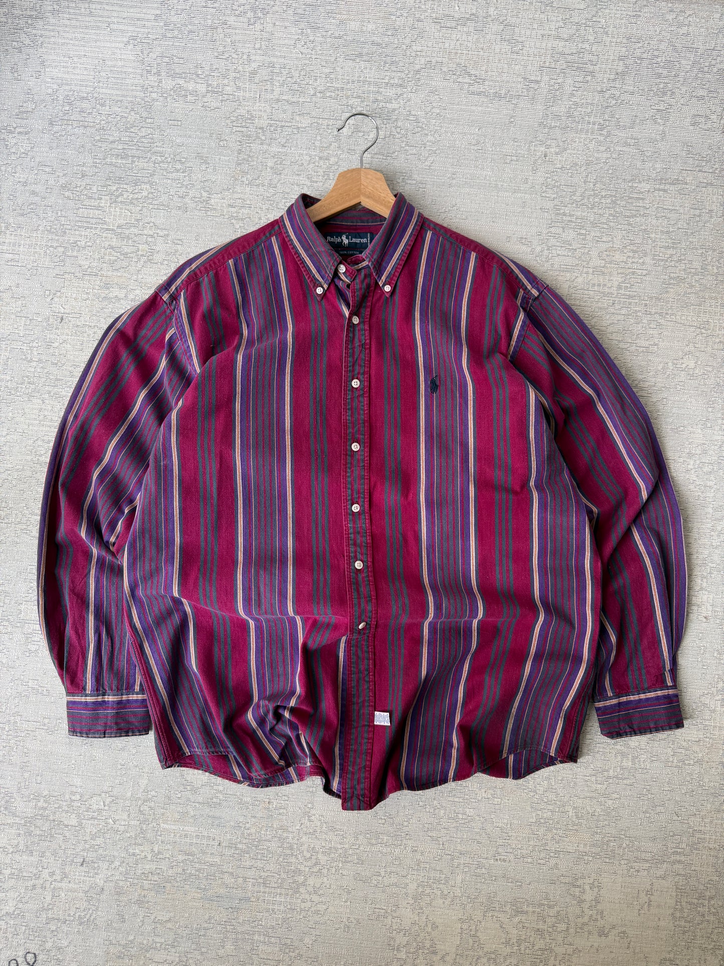 Ralph Lauren Vintage 100% Cotton LS Shirt (XL)