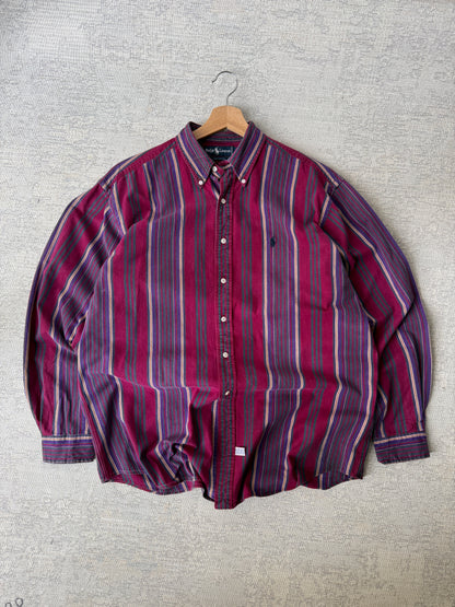 Ralph Lauren Vintage 100% Cotton LS Shirt (XL)