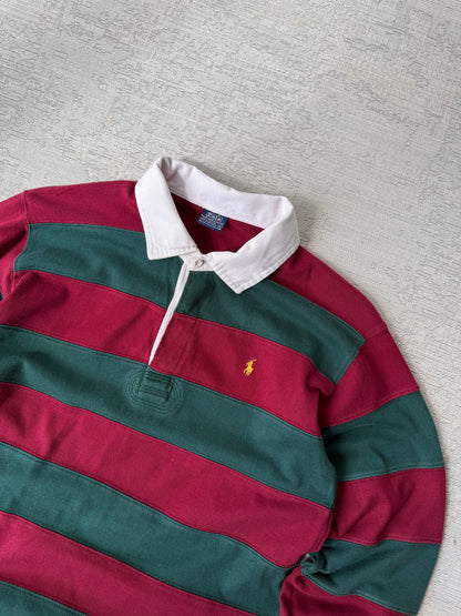 Ralph Lauren Striped Longsleeve Polo (M)