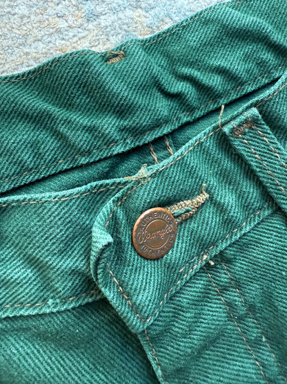 Wrangler Vintage Faded Green Jeans (W32 L32)