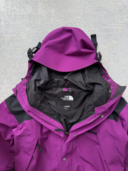 Vintage 90s The North Face Mountain Light GORE-TEX Jacket – Purple / Black (L)