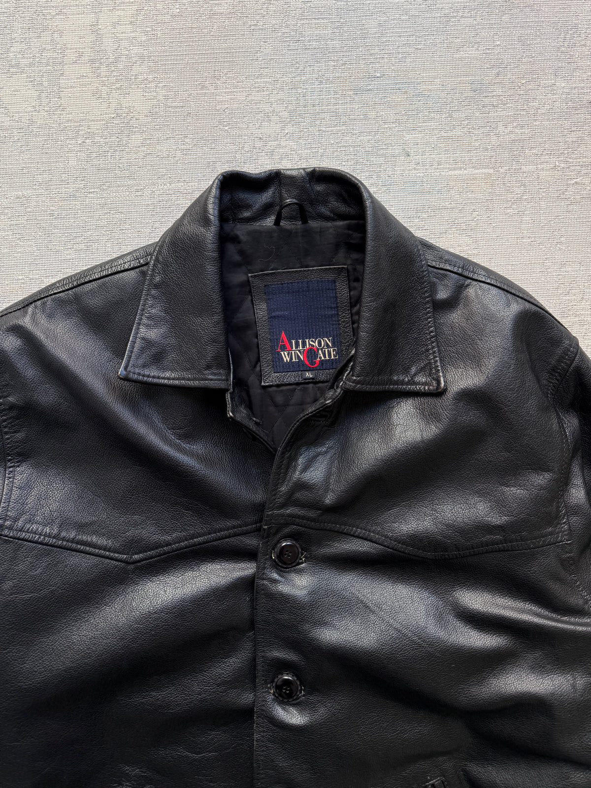 Vintage 90s Allison Wingate Genuine Leather Jacket (XL)