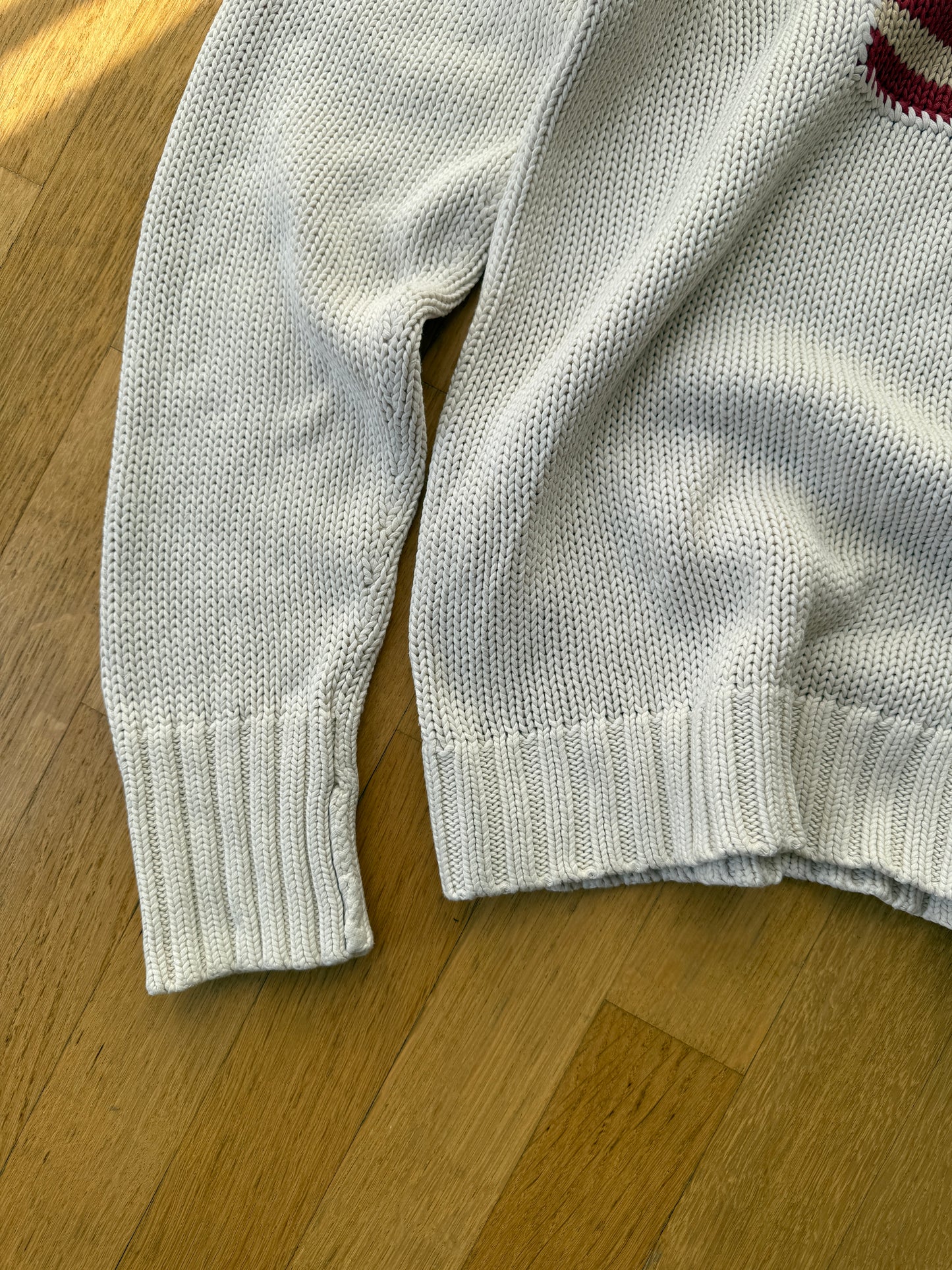 Ralph Lauren Vintage 90’s Cotton Knit US Flag Sweater (M)