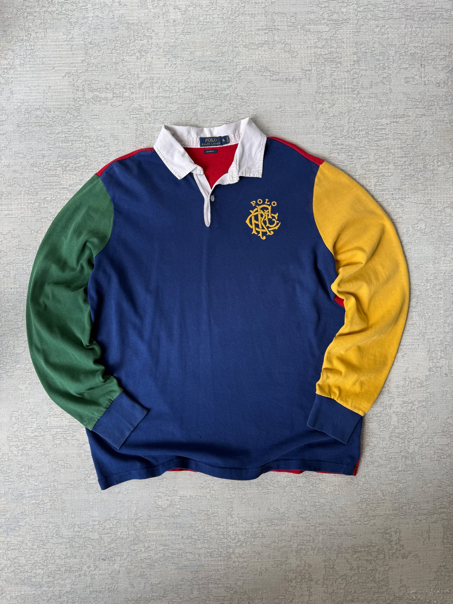 Ralph Lauren Tri-Tone Longsleeve Polo (XL)