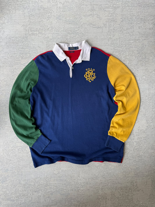 Ralph Lauren Tri-Tone Longsleeve Polo (XL)