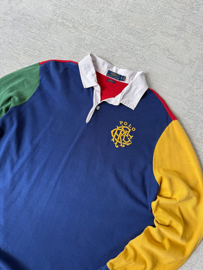 Ralph Lauren Tri-Tone Longsleeve Polo (XL)