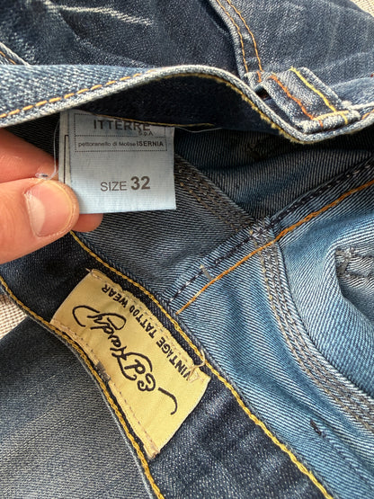 Ed Hardy Vintage Skull Embroidered Denim Jeans (W32)