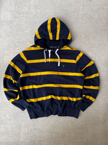 Ralph Lauren Striped Rugby Pullover Hoodie (L)