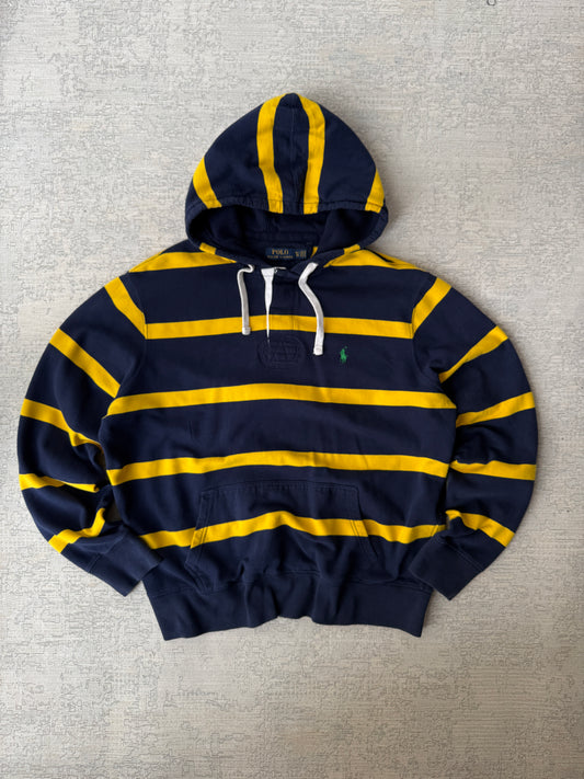 Ralph Lauren Striped Rugby Pullover Hoodie (L)