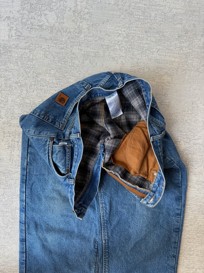 Carhartt B172 Flannel-Lined Relaxed Fit Jeans (W35 L34)