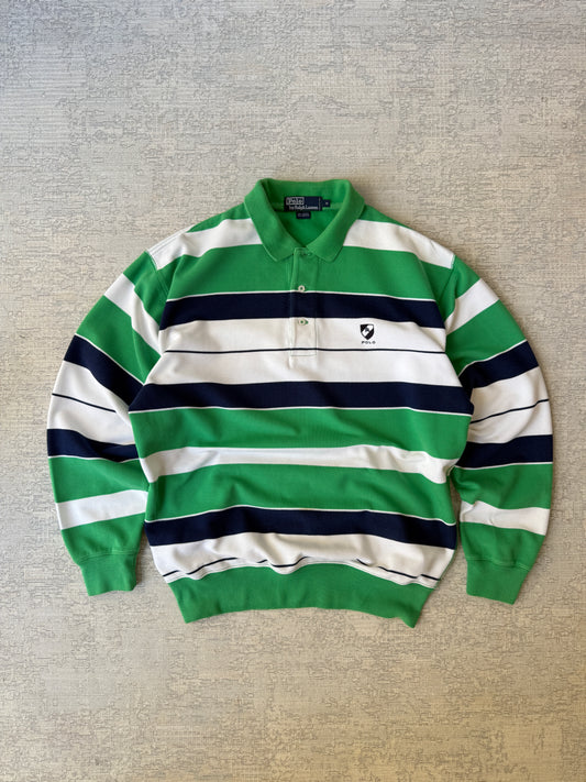 Ralph Lauren Stripe Longsleeve Polo (M)