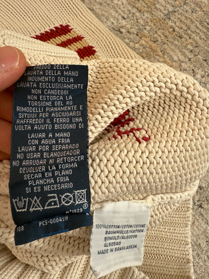 Ralph Lauren Vintage 90’s Cotton Knit US Flag Sweater (M)