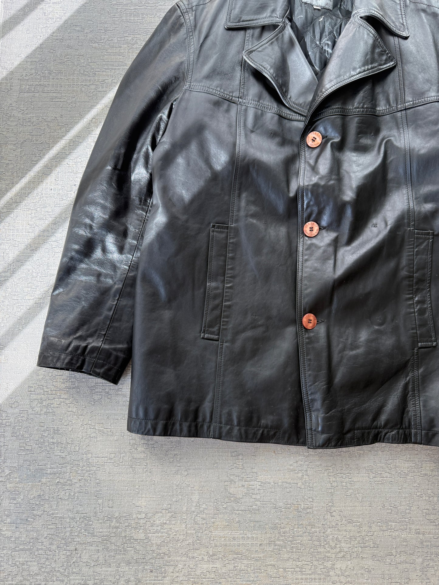 Versace Jeans Couture 90’s Style Leather Jacket (L)