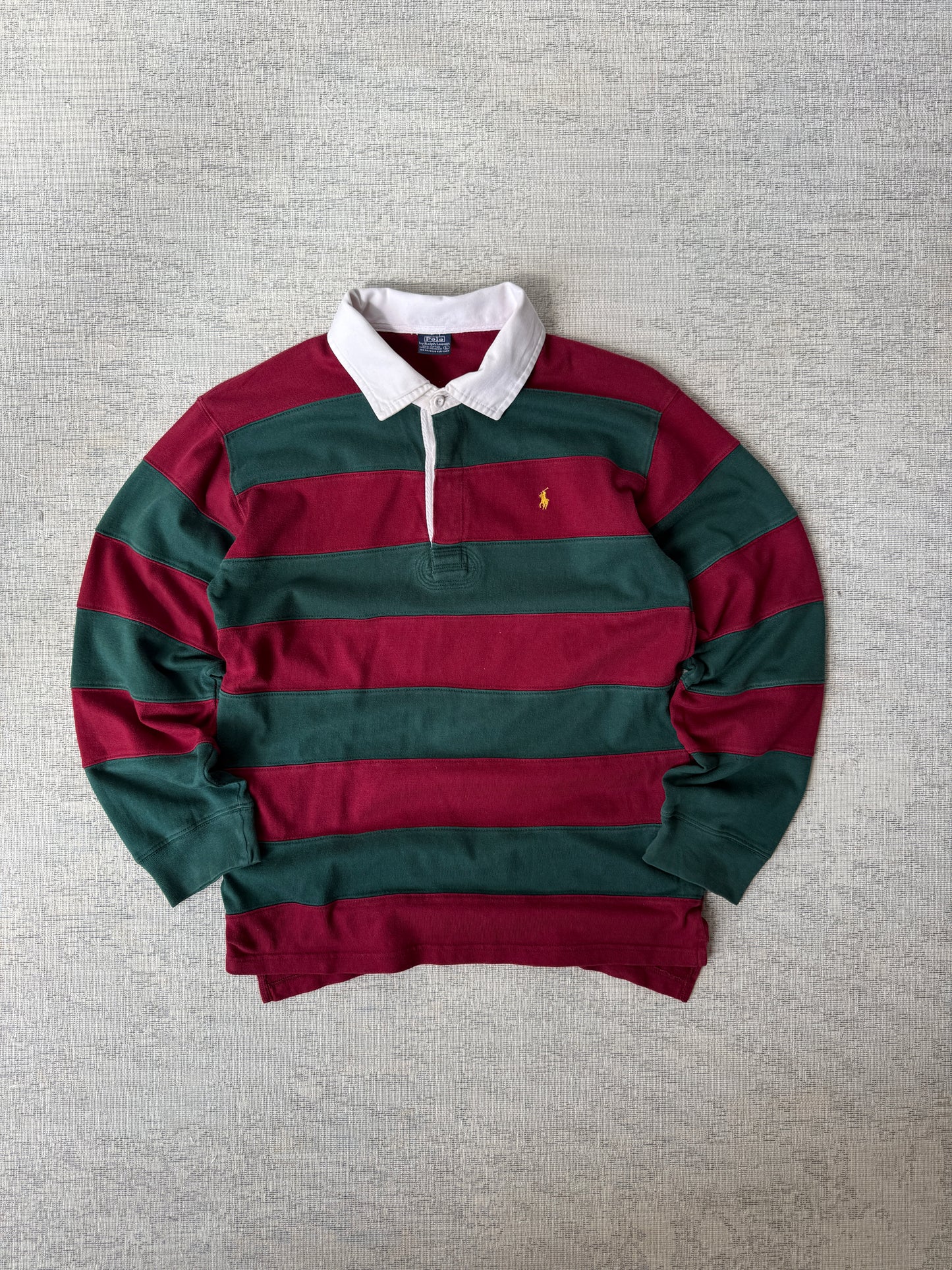 Ralph Lauren Striped Longsleeve Polo (M)