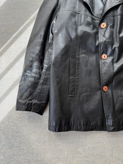 Versace Jeans Couture 90’s Style Leather Jacket (L)