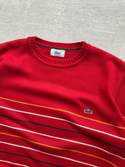 Vintage Lacoste Chest Stripe Crewneck Sweater (XL)