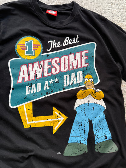 The Simpsons Awesome Bad Ass Dad Tee (L)