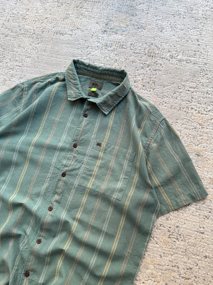Quiksilver Striped Short Sleeve Shirt (M)